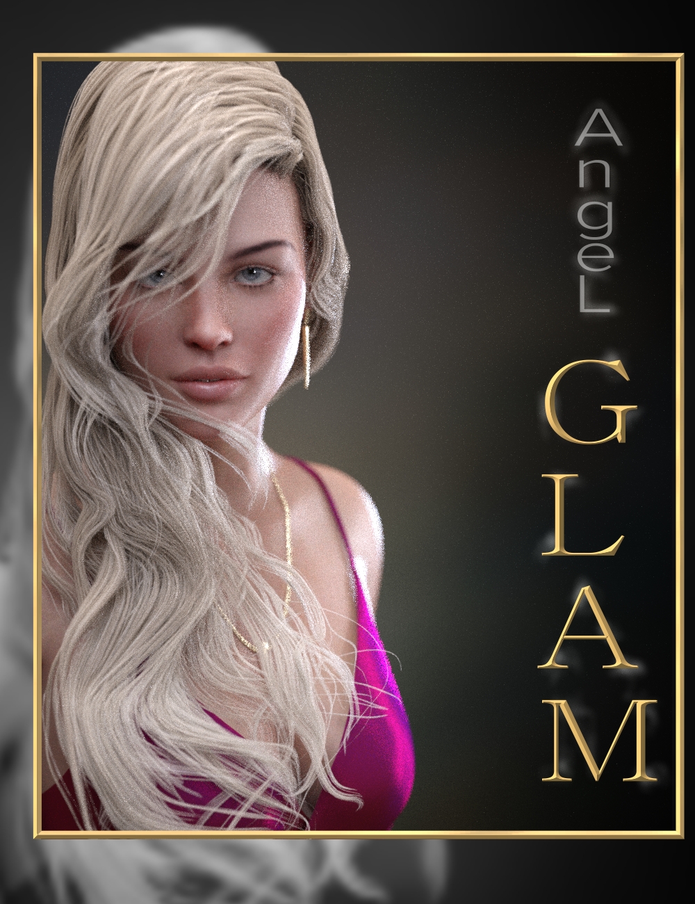 Angel Glam Hair for Genesis 3 and Genesis 8 Female(s) by: Neftis3D, 3D Models by Daz 3D