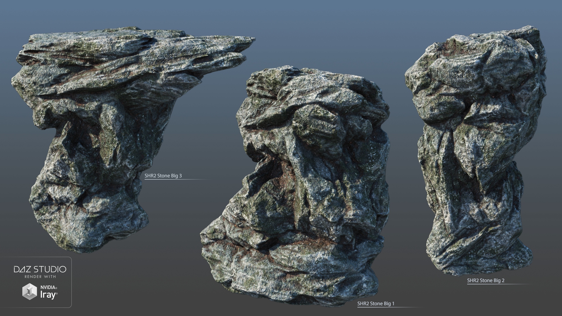 Stones HR 2 Stones HR 2 by: Andrey Pestryakov, 3D Models by Daz 3D