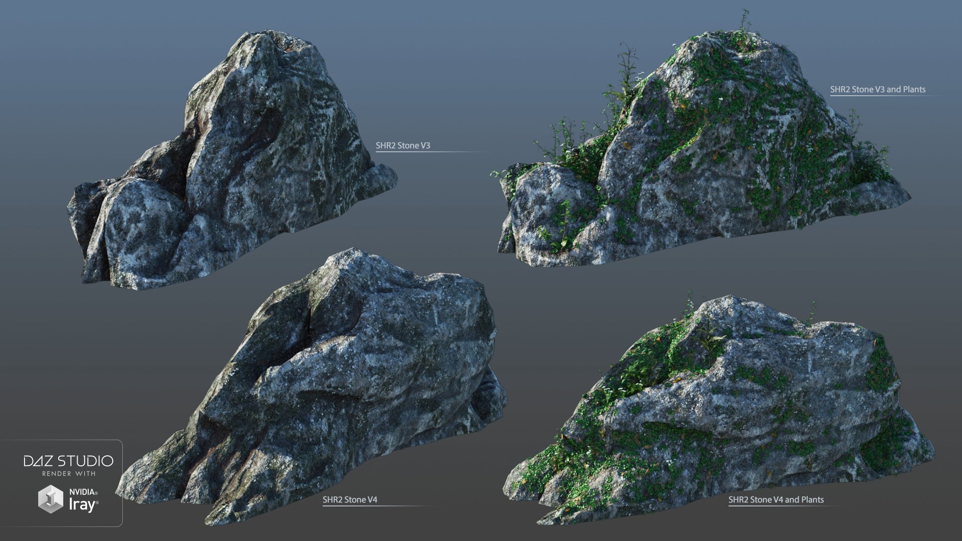 Stones HR 2 Stones HR 2 by: Andrey Pestryakov, 3D Models by Daz 3D