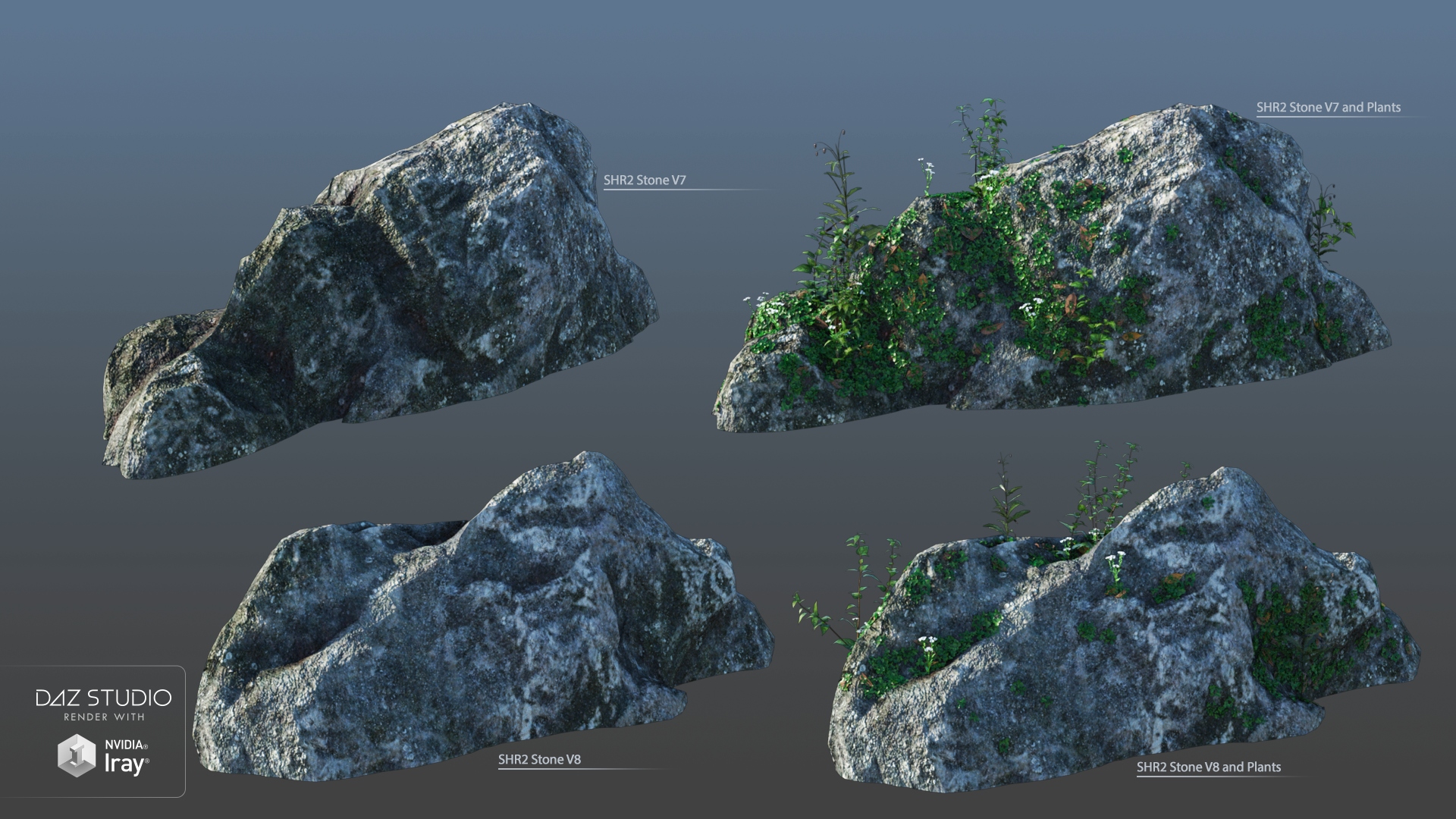 Stones HR 2 Stones HR 2 by: Andrey Pestryakov, 3D Models by Daz 3D