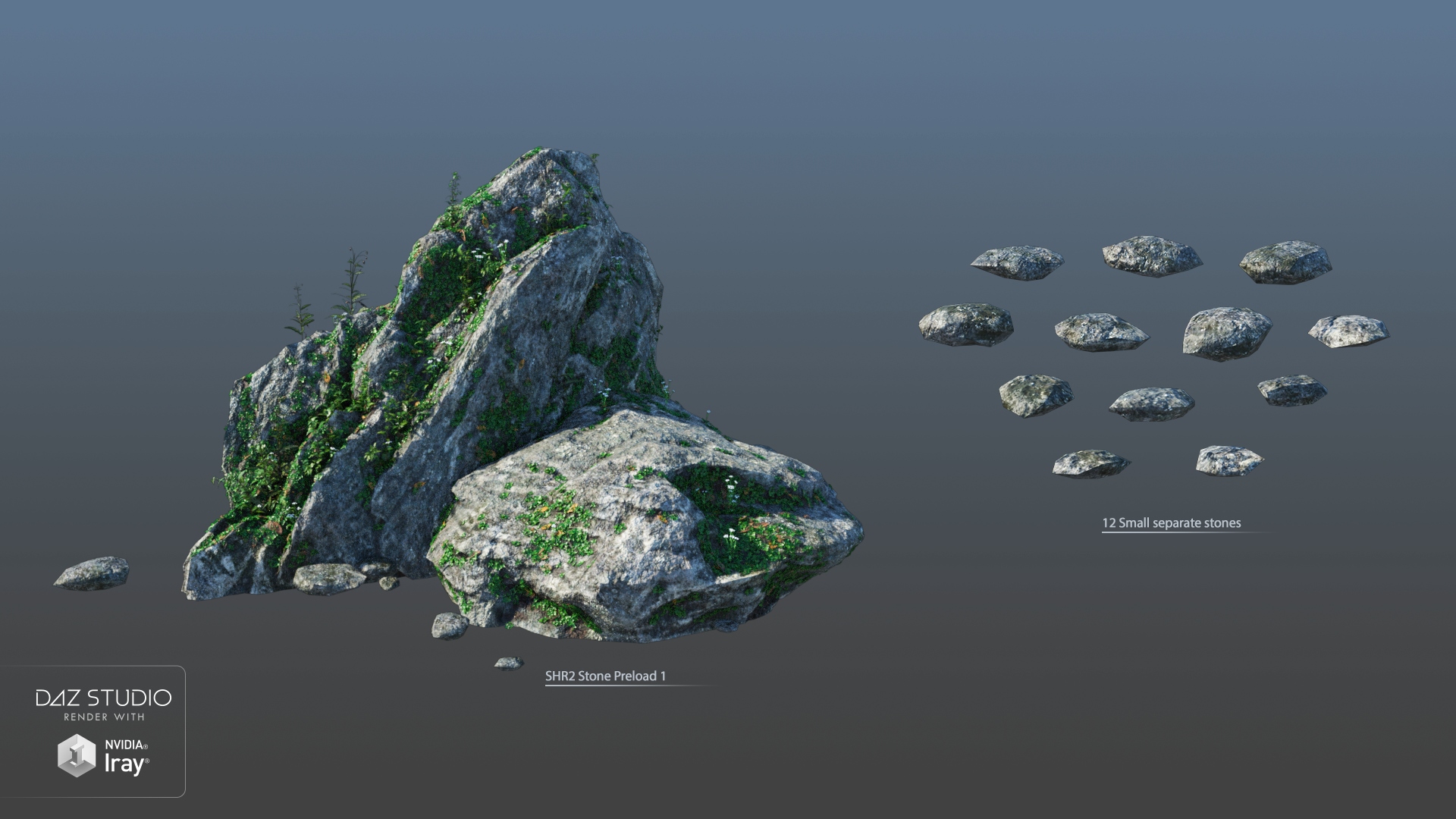 Stones HR 2 by: Andrey Pestryakov, 3D Models by Daz 3D