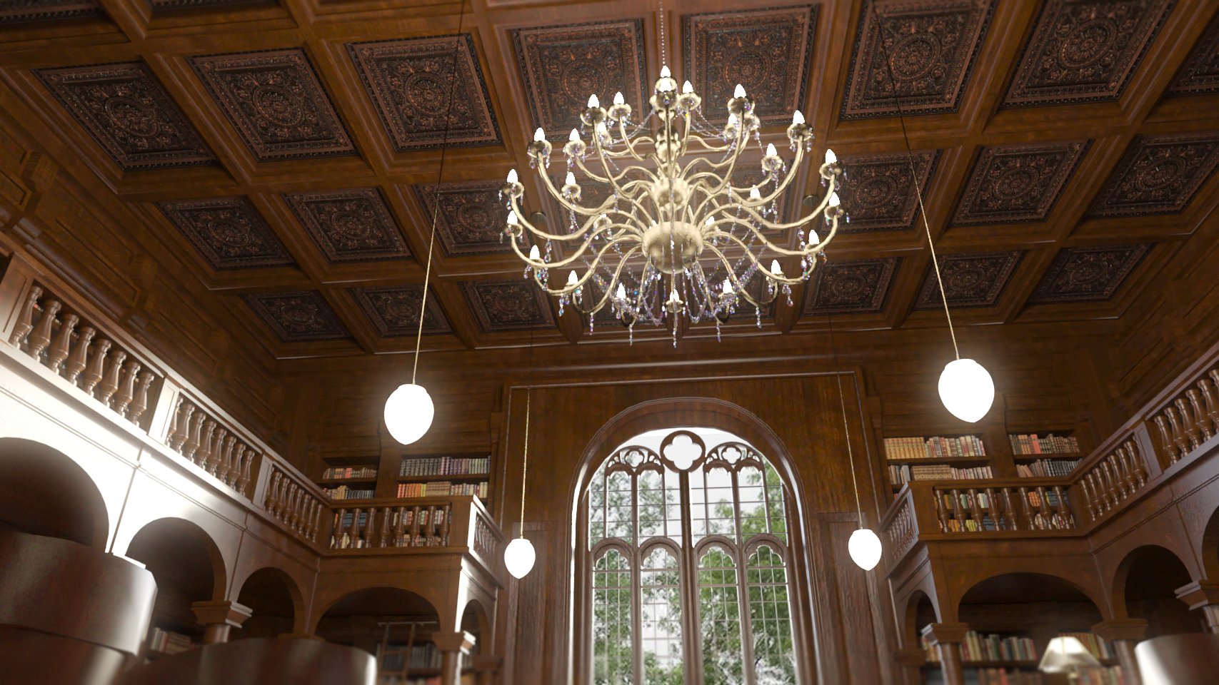 Oxford Library Oxford Library by: PerspectX, 3D Models by Daz 3D