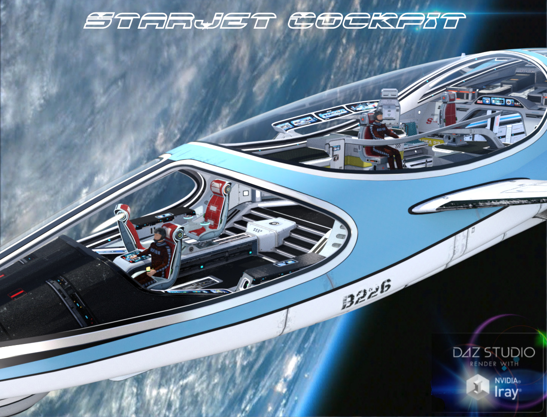 StarJet Cockpit by: Kibarreto, 3D Models by Daz 3D
