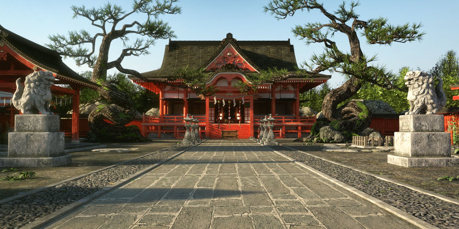 Japanese Shinto Shrine Japanese Shinto Shrine by: i74, 3D Models by Daz 3D