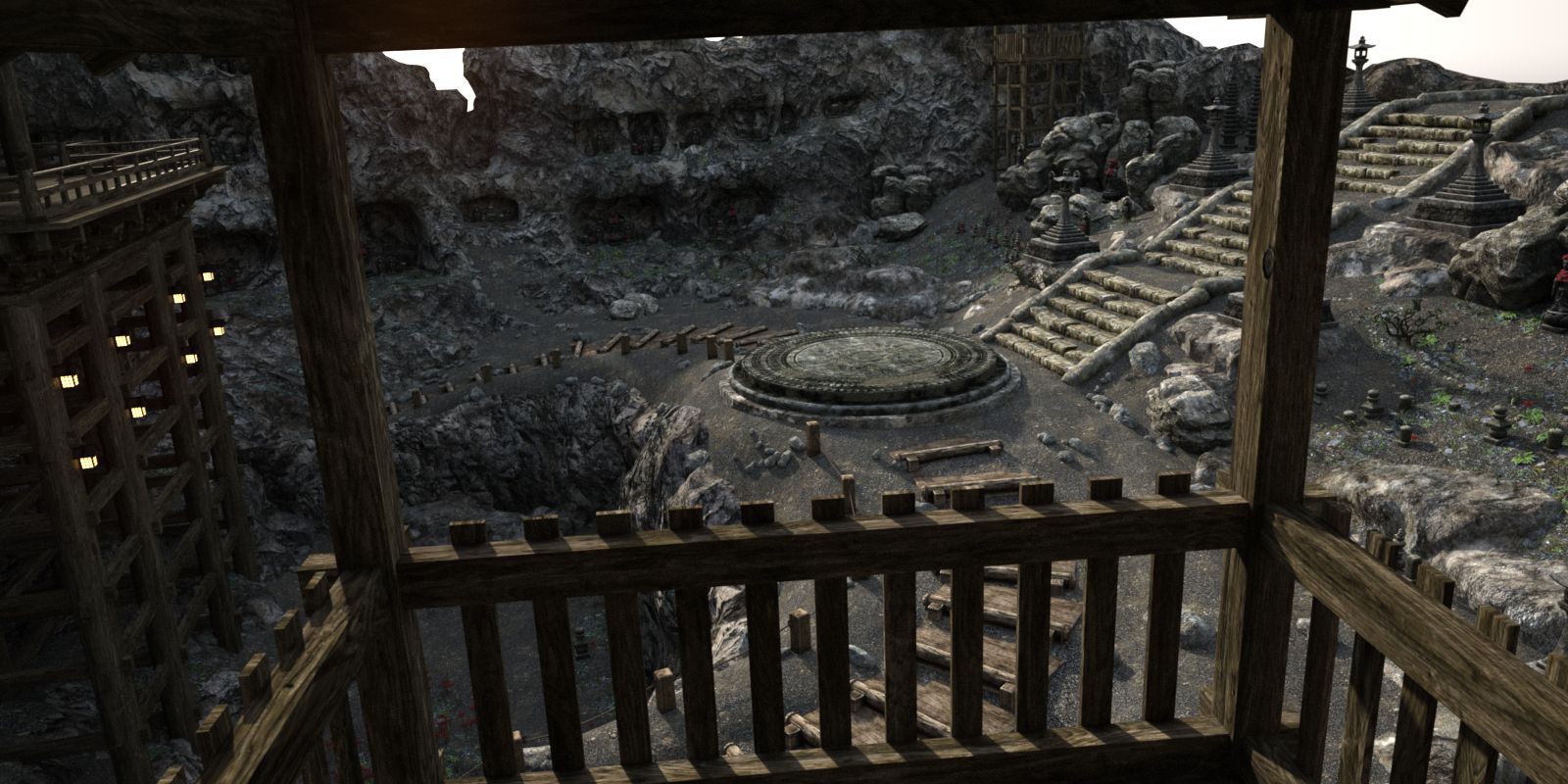 Kake-zukuri Temple Kake-zukuri Temple by: i74, 3D Models by Daz 3D