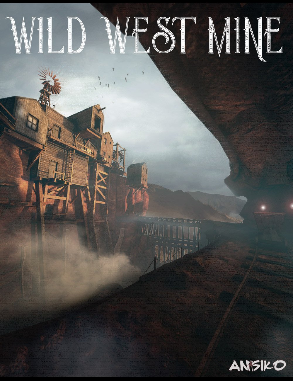 Wild West Mine by: Ansiko, 3D Models by Daz 3D