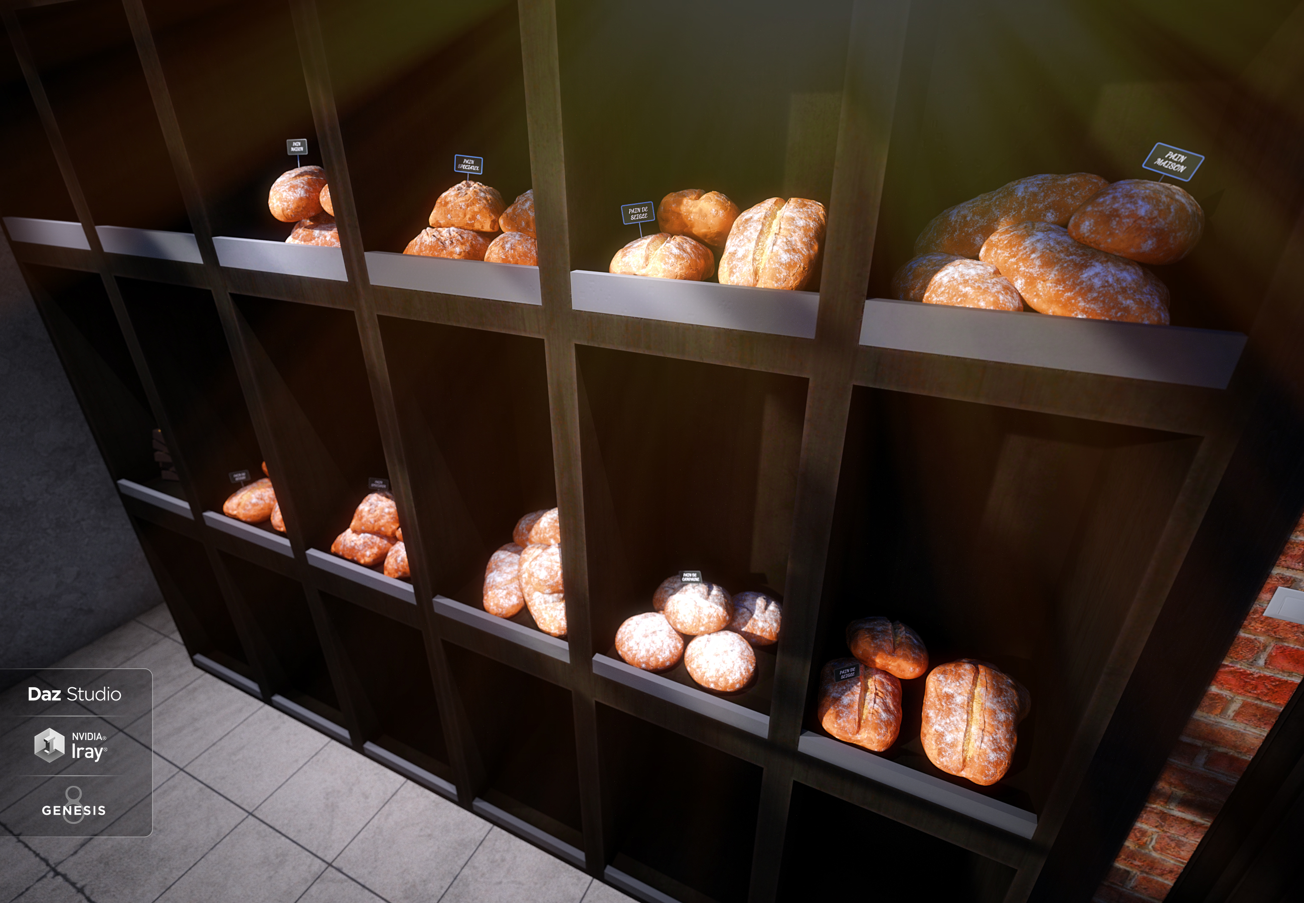 Bakery by: Mely3D, 3D Models by Daz 3D