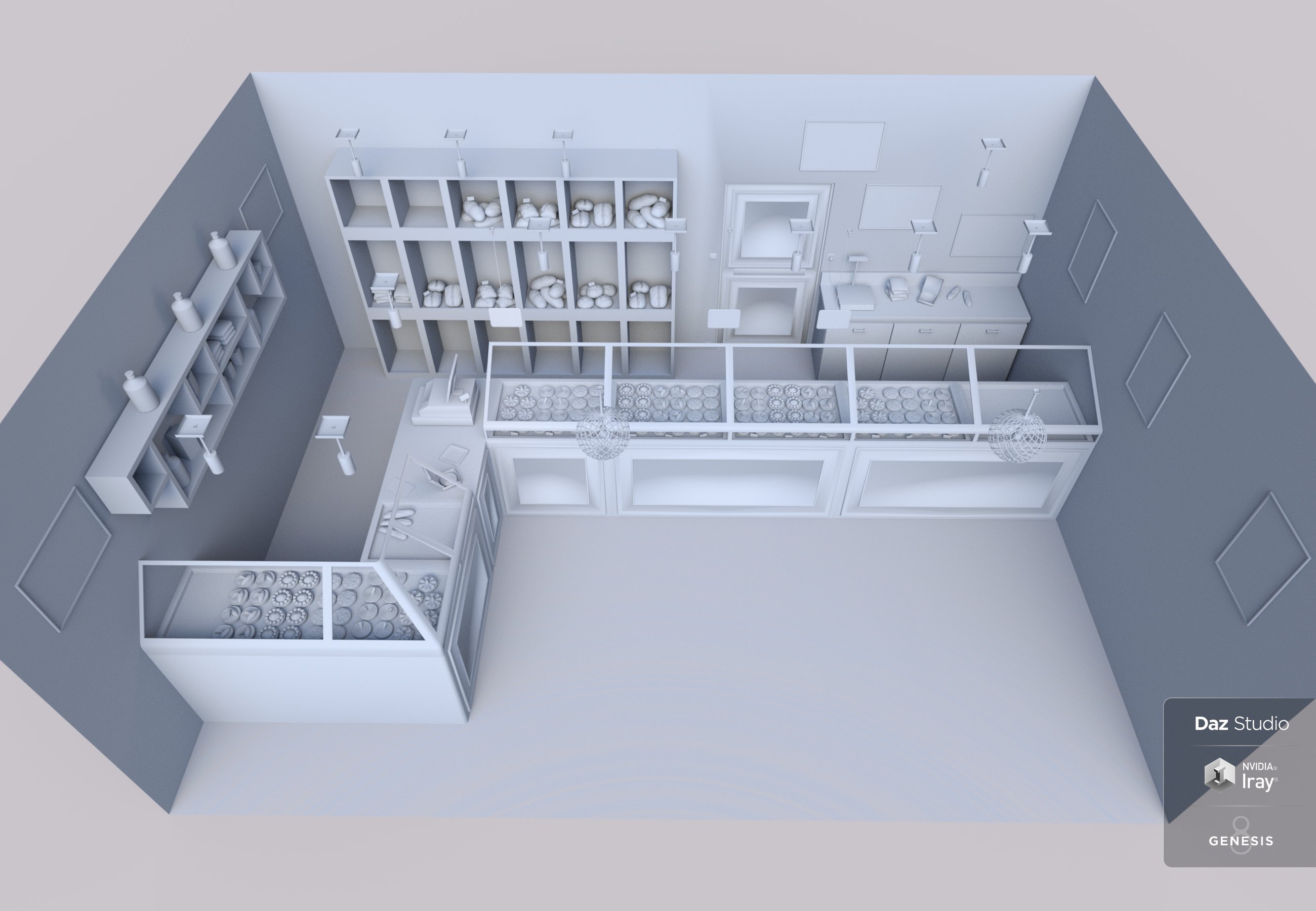 Bakery Bakery by: Mely3D, 3D Models by Daz 3D