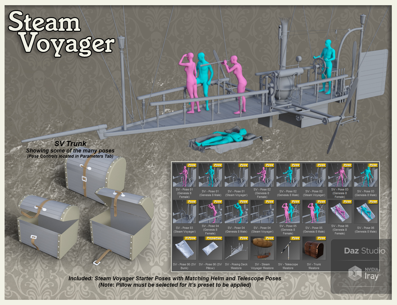 Steam Voyager by: Td3d, 3D Models by Daz 3D