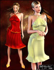 Uptown Halter Dress by: Barbara Brundon, 3D Models by Daz 3D
