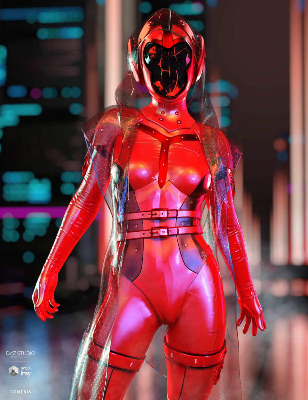 dForce Void Suit-X Outfit Iray Texture Set by: HM, 3D Models by Daz 3D