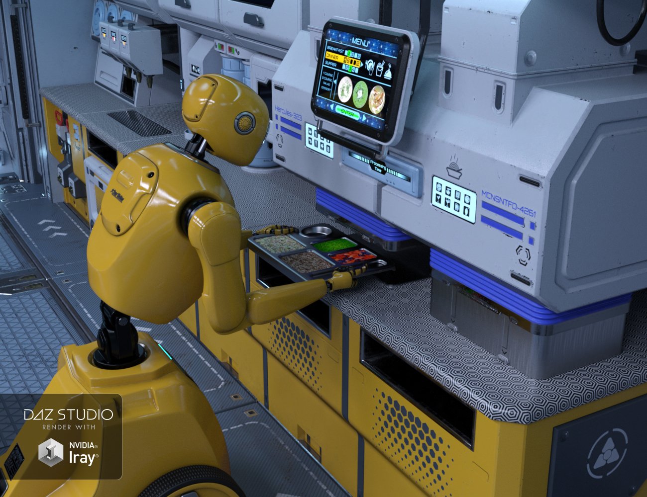Robot Starwaiter Robot Starwaiter by: petipet, 3D Models by Daz 3D
