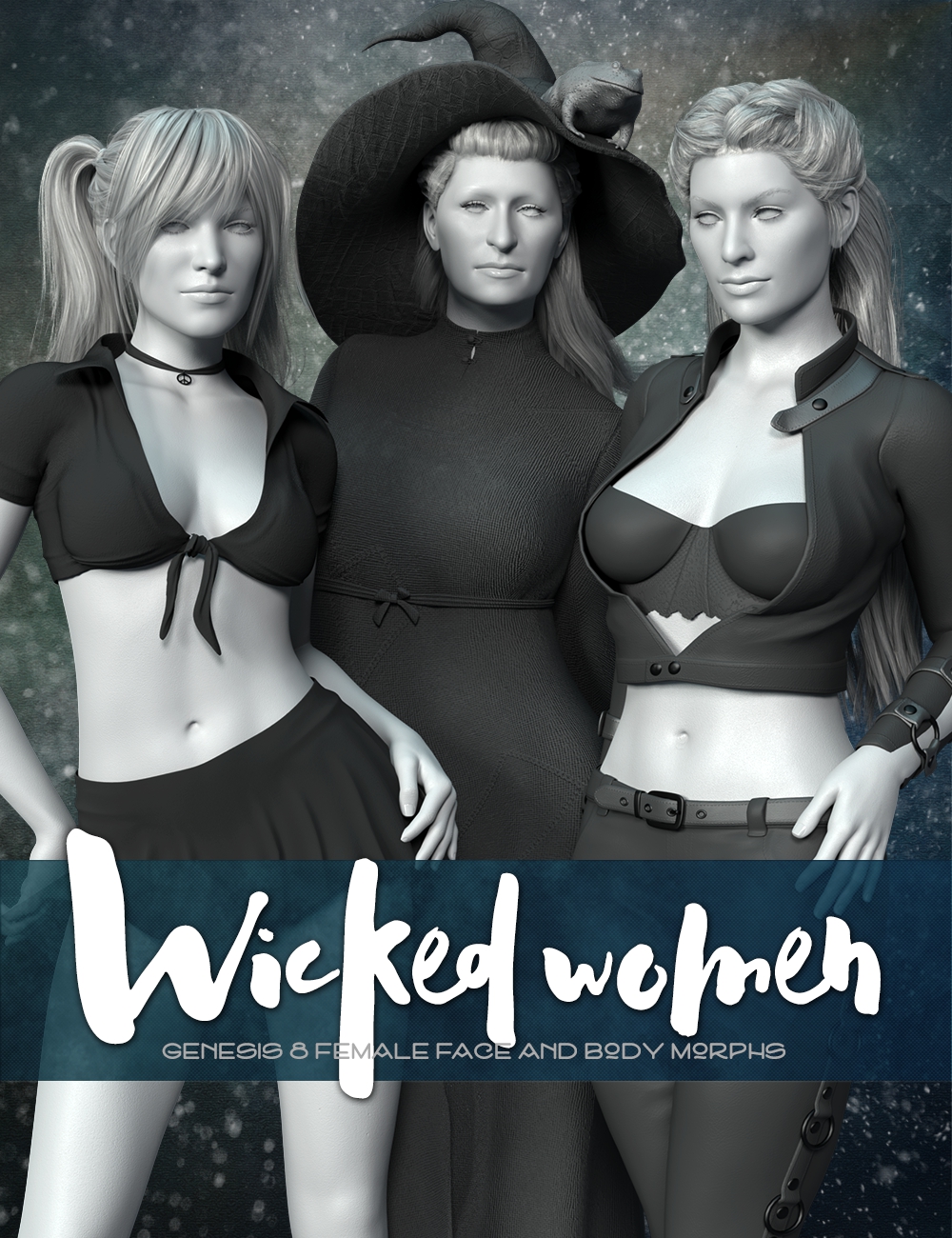 Wicked Women HD Faces and Bodies for Genesis 8 Female by: Lyoness, 3D Models by Daz 3D