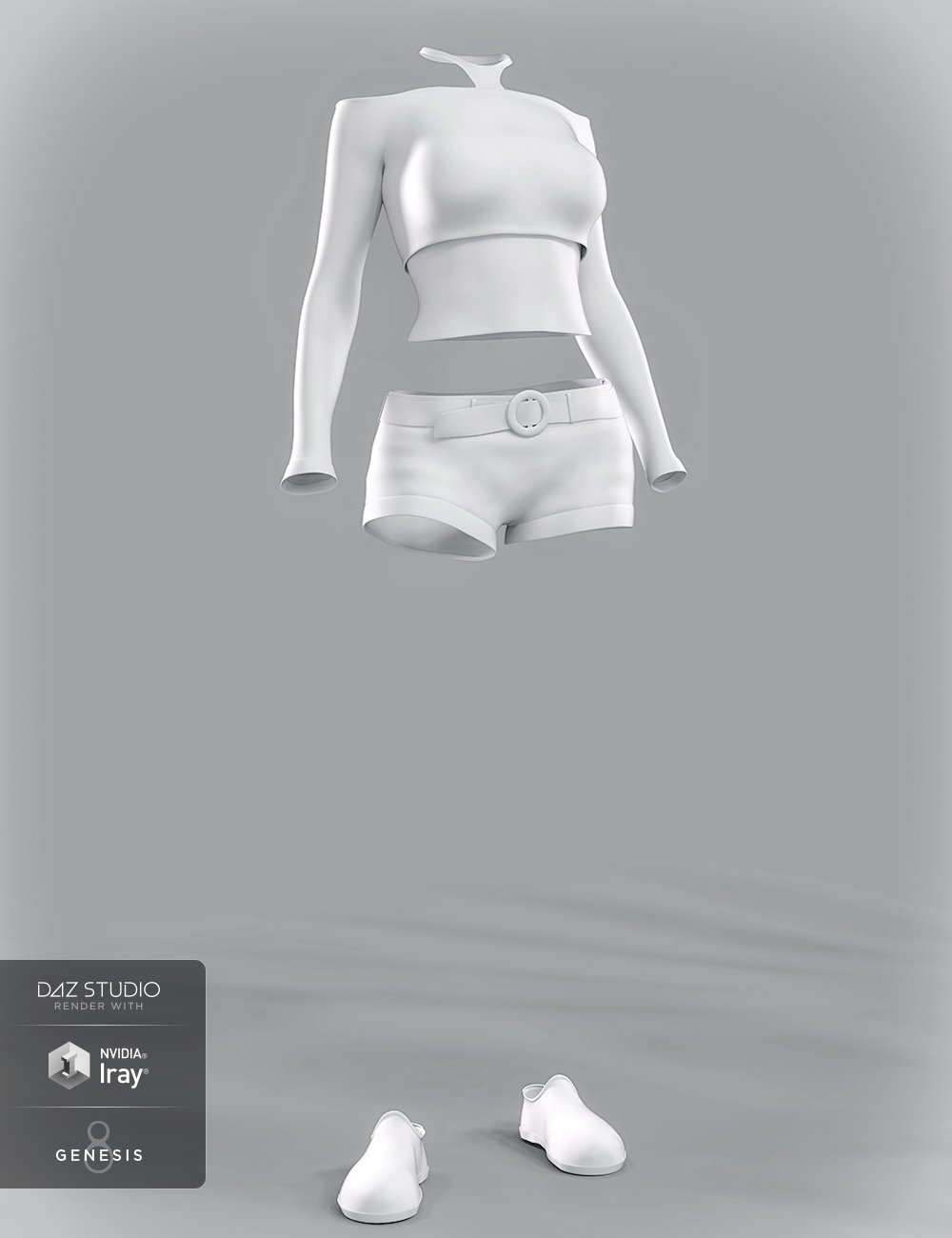 Comfy Shorts Set for Genesis 8 Female by: PoisenedLily, 3D Models by Daz 3D