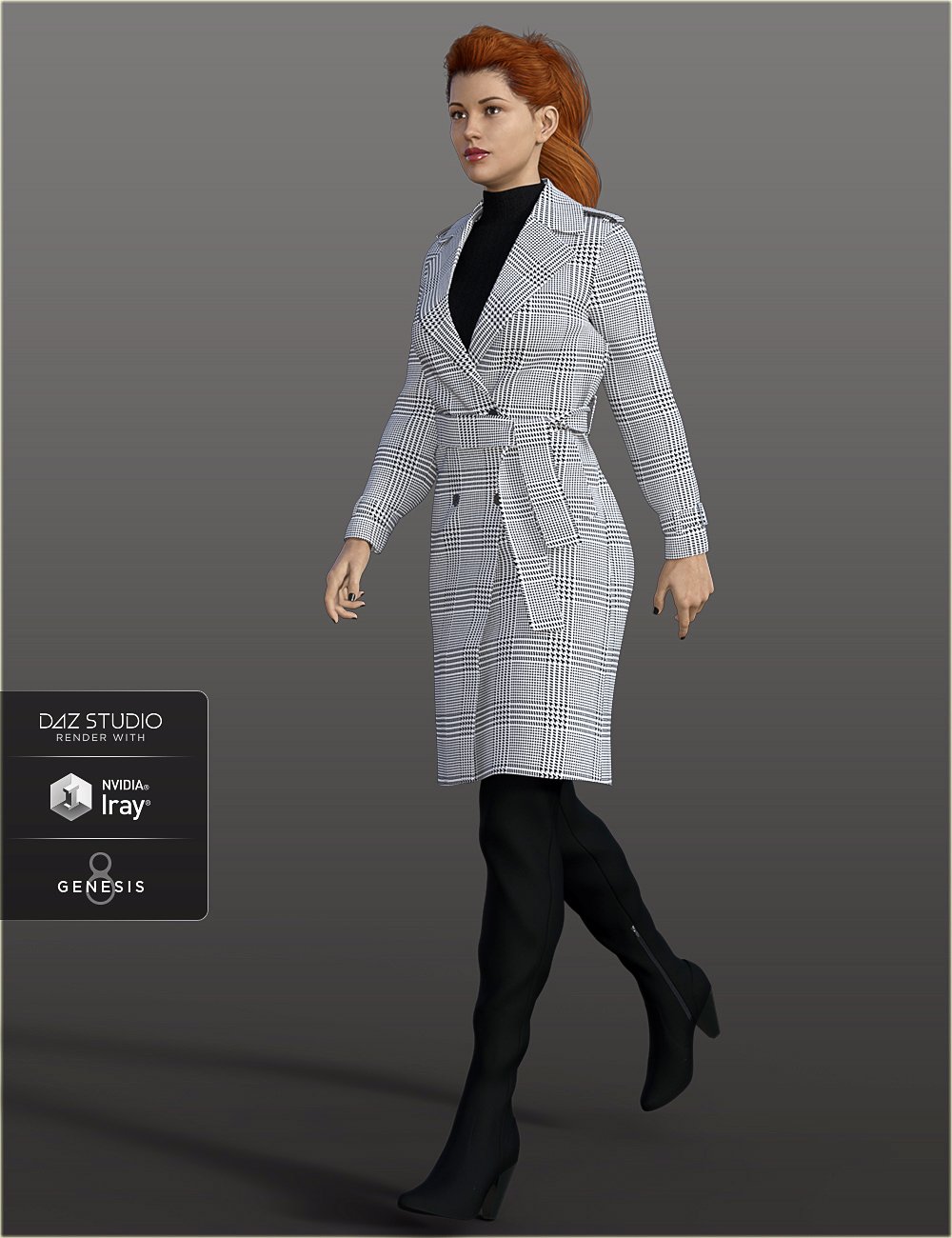 H&C Trench Coat Outfit for Genesis 8 Female(s) H&C Trench Coat Outfit for Genesis 8 Female(s) by: IH Kang, 3D Models by Daz 3D