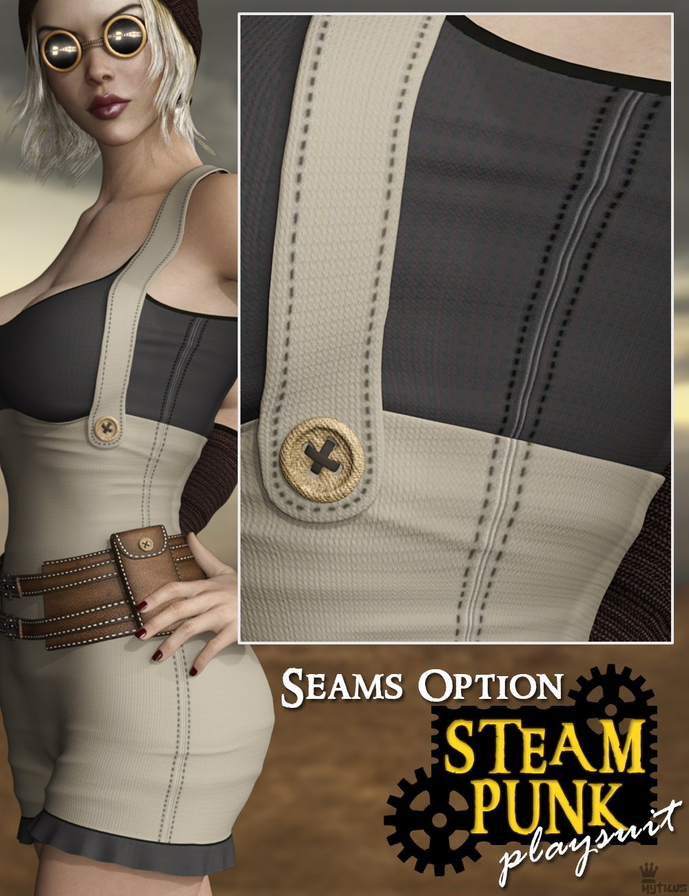 Steampunk Playsuit Outfit Set for Genesis 8 Female(s) Steampunk Playsuit Outfit Set for Genesis 8 Female(s) by: Mytilus, 3D Models by Daz 3D