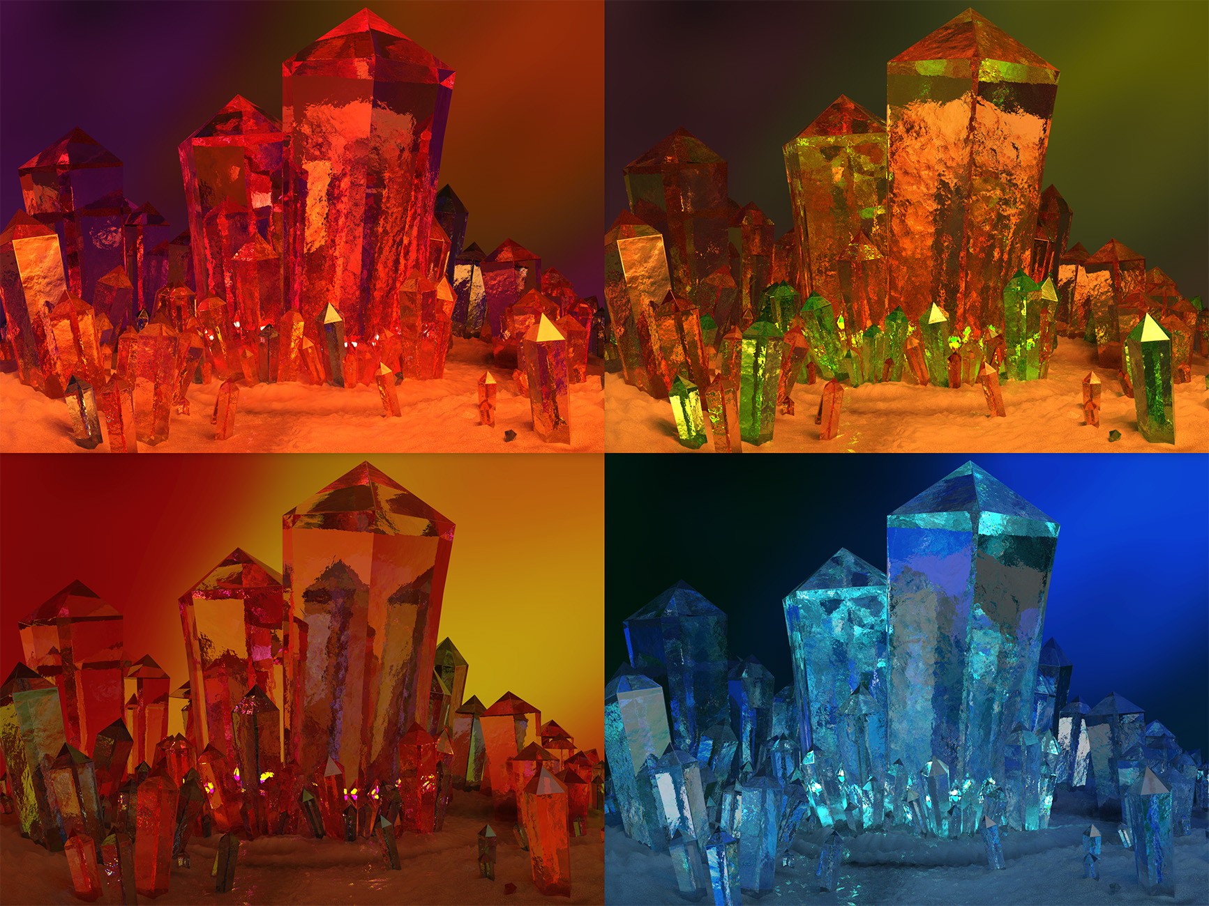 World of Glass: Crystal Spires World of Glass: Crystal Spires by: Arki, 3D Models by Daz 3D