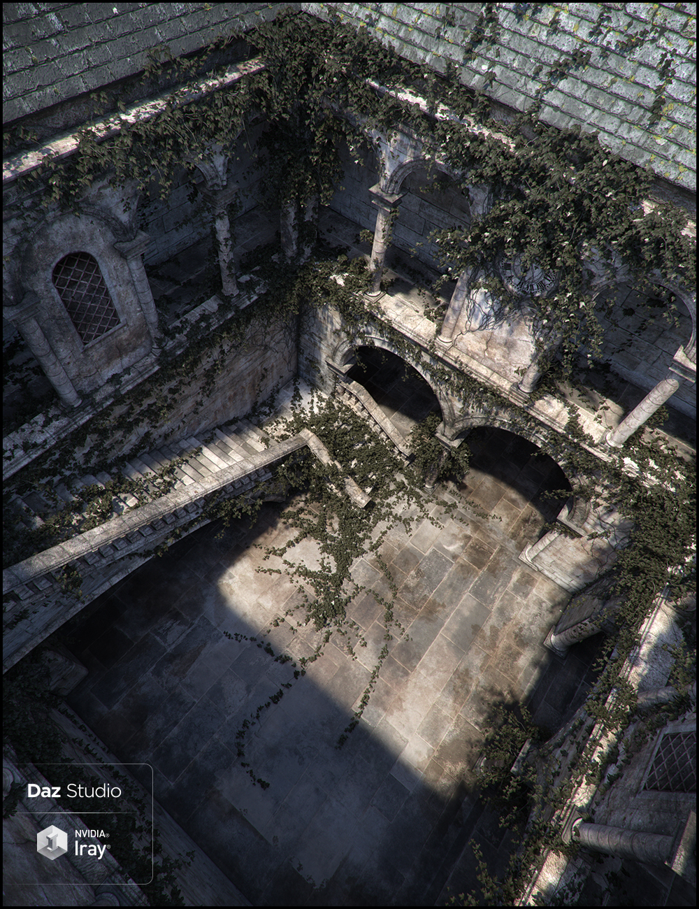 Trinity Atrium Fallen Iray Addon by: Jack Tomalin, 3D Models by Daz 3D
