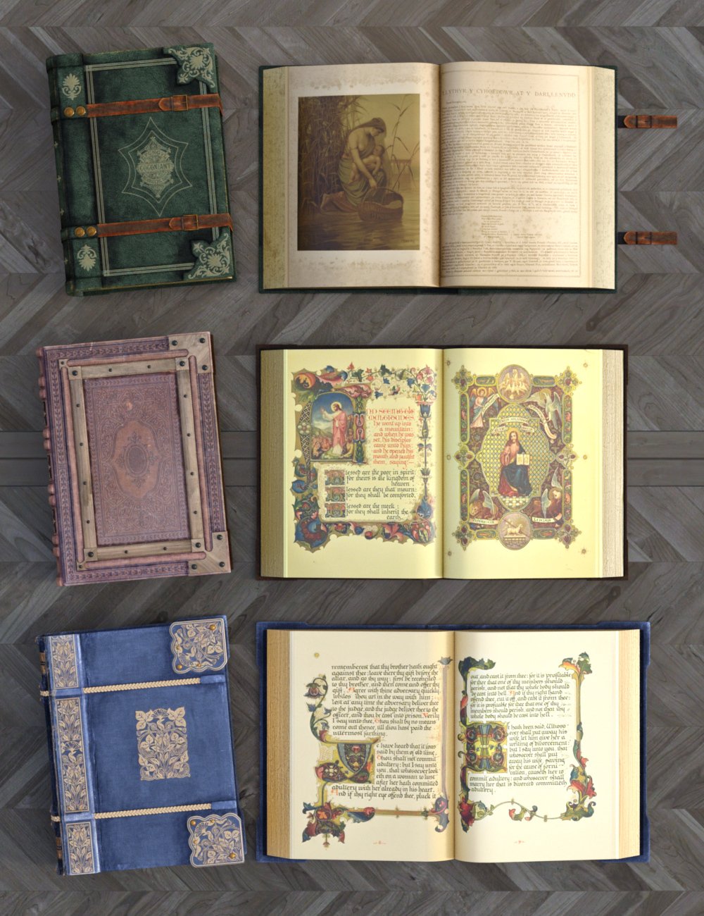 Sacred Texts by: Merlin Studios, 3D Models by Daz 3D