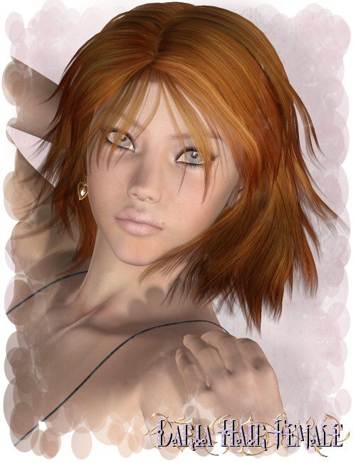 Daria Hair (Female) by: goldtasselSWAM, 3D Models by Daz 3D
