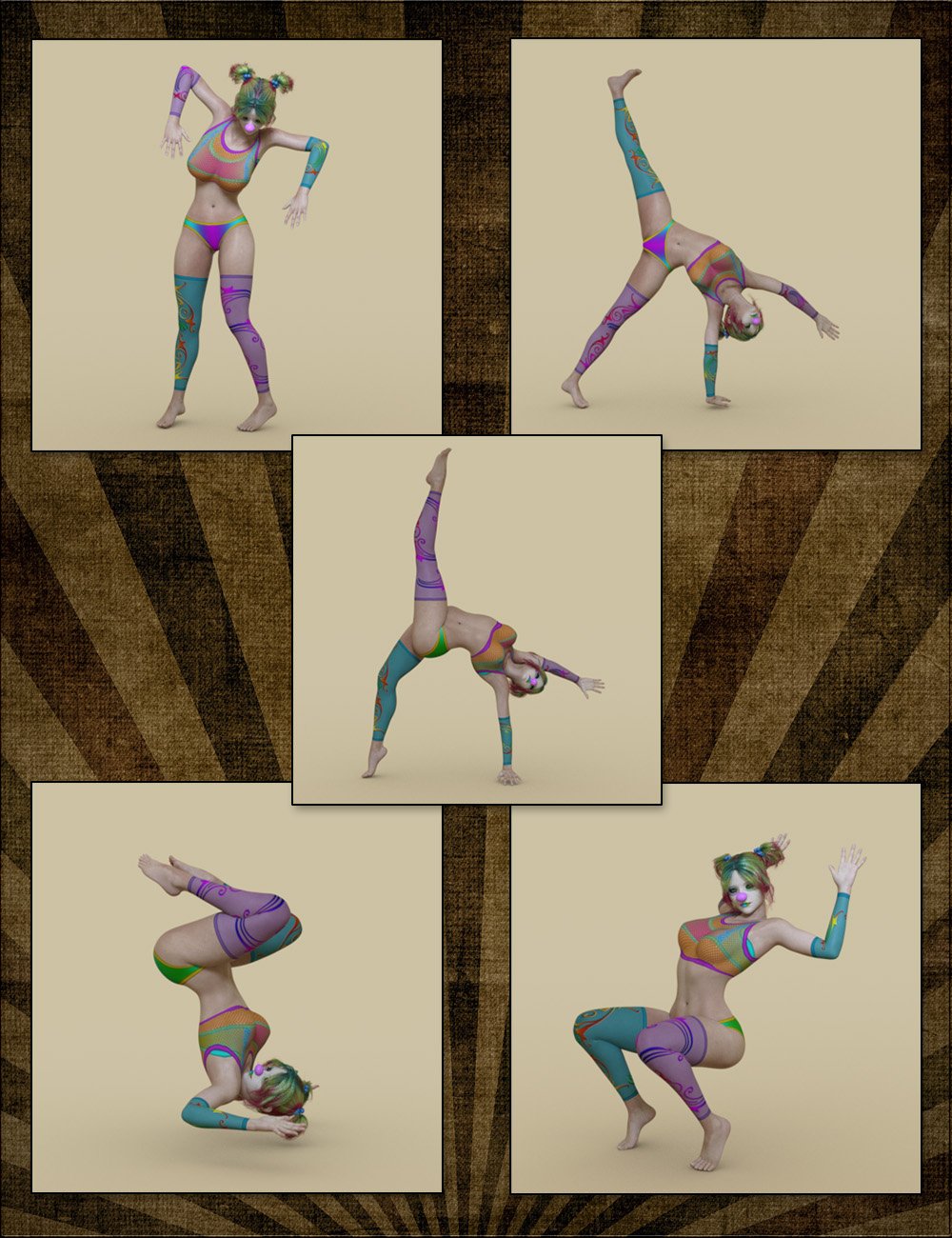 Carnival Dolls Poses for Genesis 8 Female Carnival Dolls Poses for Genesis 8 Female by: Darkworld Designsvyktohria, 3D Models by Daz 3D