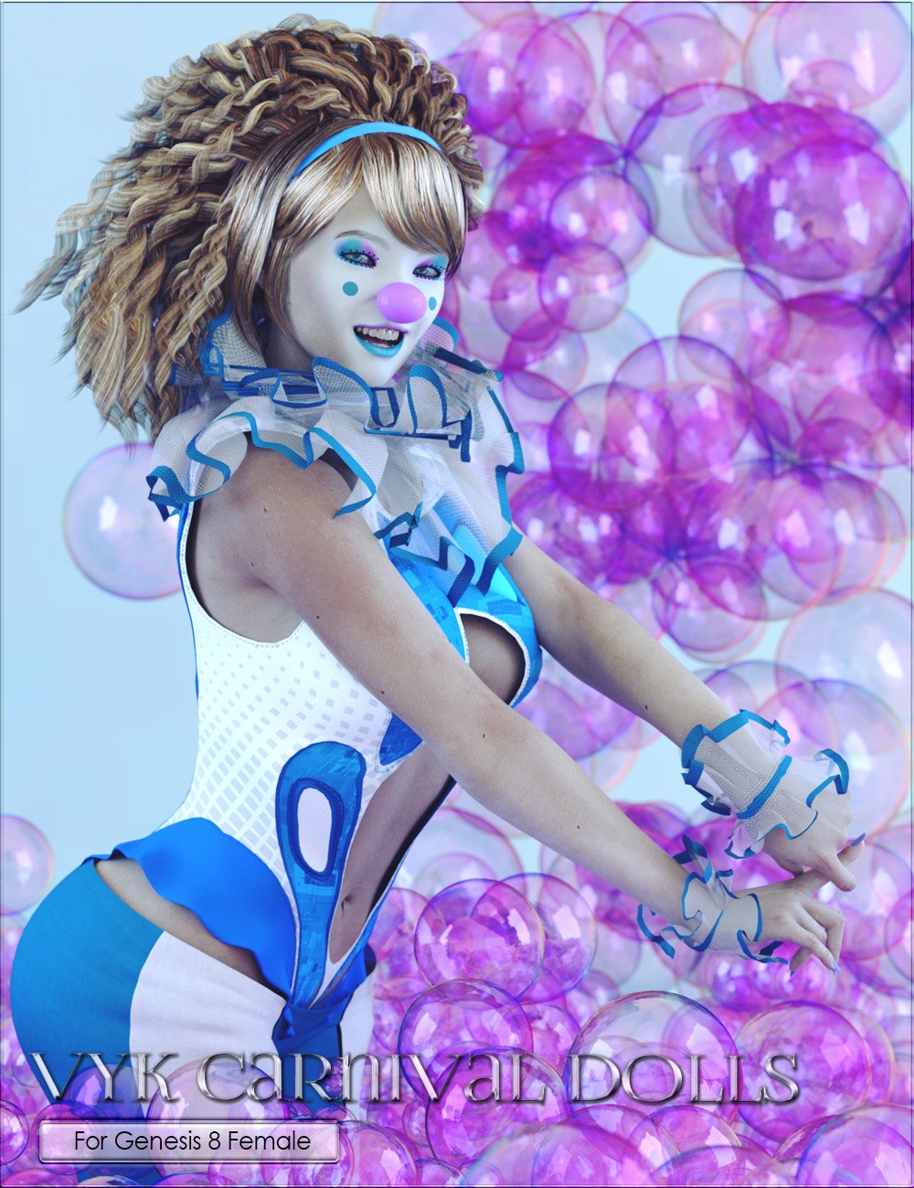 VYK Carnival Dolls for Genesis 8 Female by: Darkworld Designsvyktohria, 3D Models by Daz 3D