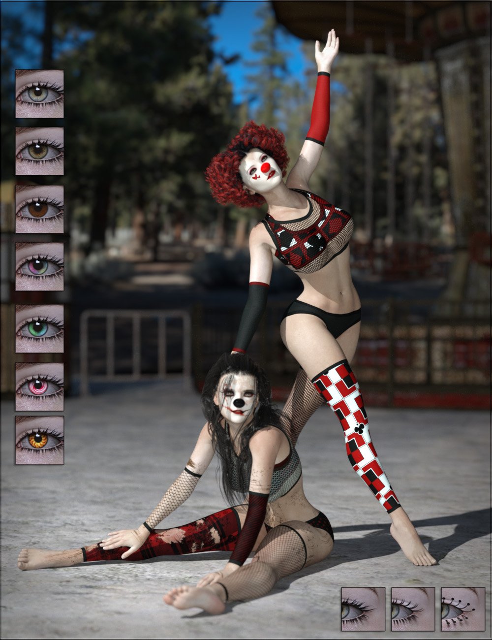 VYK Carnival Dolls for Genesis 8 Female by: Darkworld Designsvyktohria, 3D Models by Daz 3D