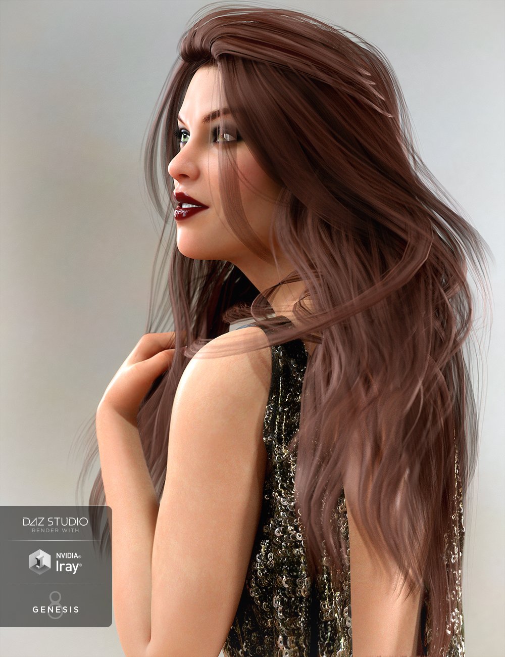 Heather Hair for Genesis 8 Female(s) by: Propschick, 3D Models by Daz 3D