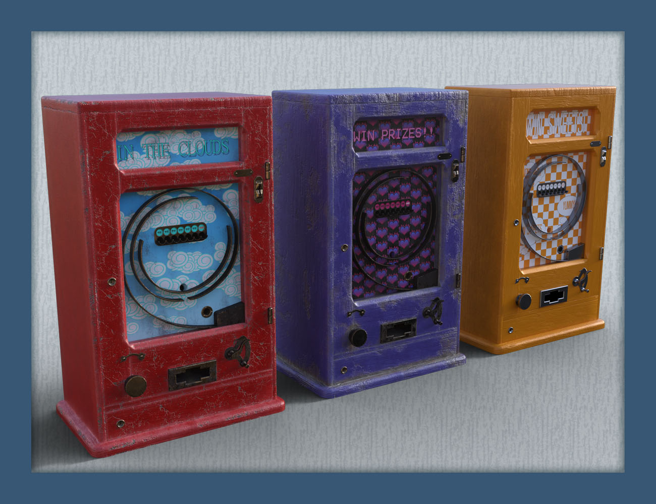 Vintage Slot Machine Vintage Slot Machine by: David BrinnenForbiddenWhispers, 3D Models by Daz 3D