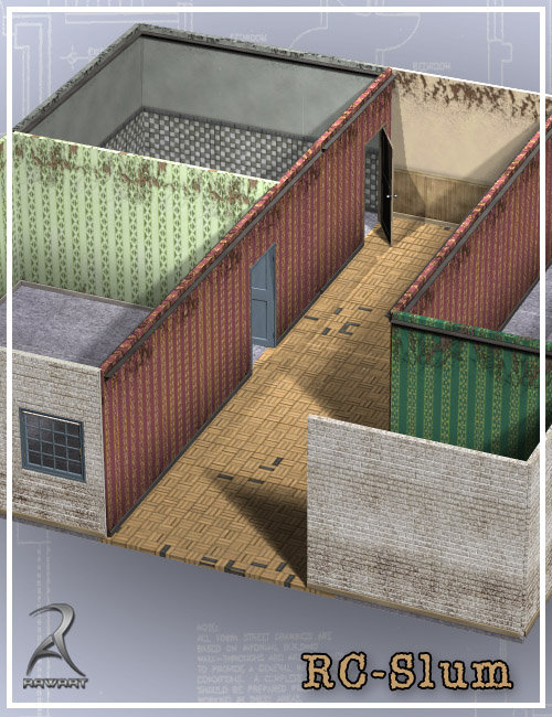 Room Creator - Slums by: RawArt, 3D Models by Daz 3D