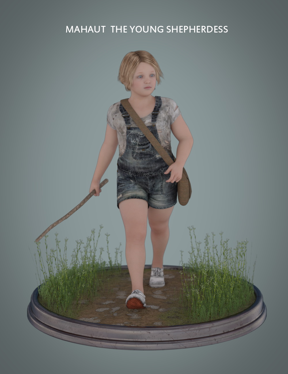 Mahaut The Young Shepherdess for Genesis 3 and 8 Female by: Deepsea, 3D Models by Daz 3D