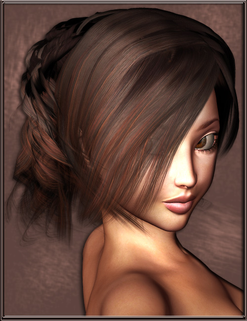 Amiel Hair by: Barbara Brundon, 3D Models by Daz 3D