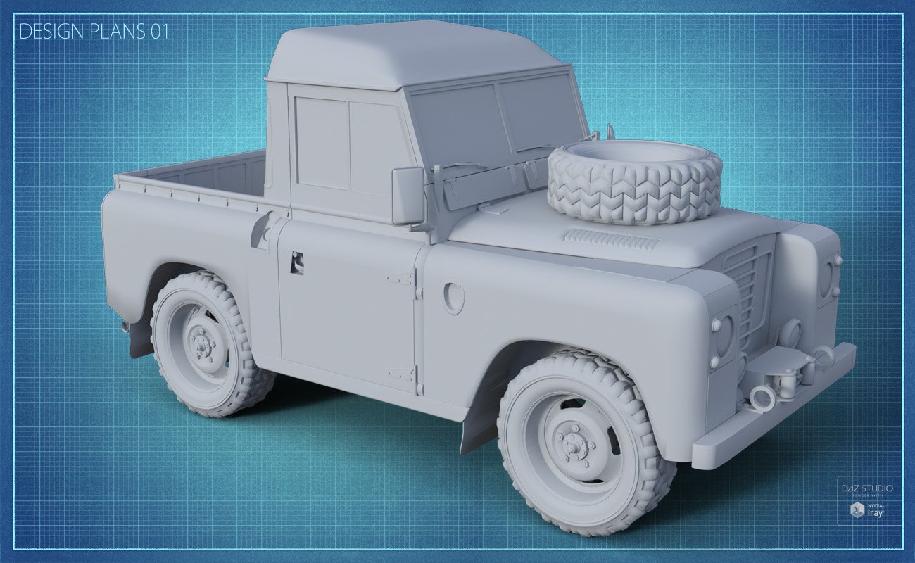 British Farm Pickup British Farm Pickup by: David BrinnenForbiddenWhispers, 3D Models by Daz 3D