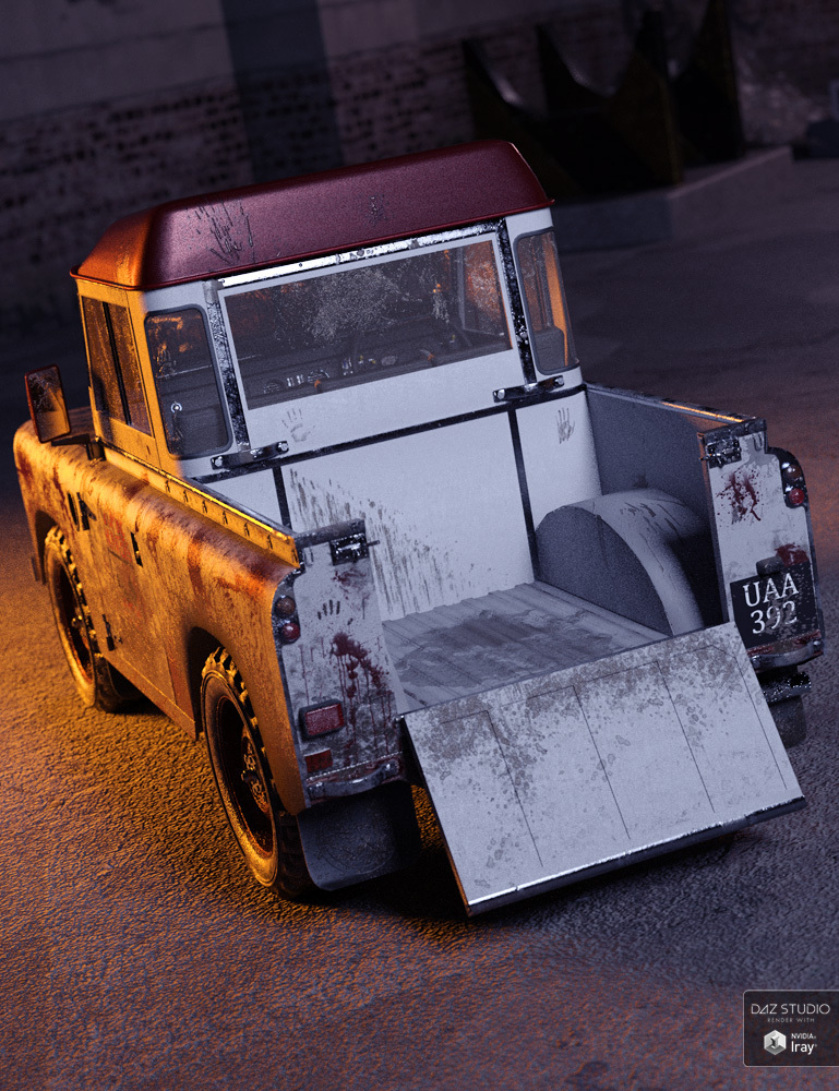 British Farm Pickup Addon British Farm Pickup Addon by: ForbiddenWhispers, 3D Models by Daz 3D