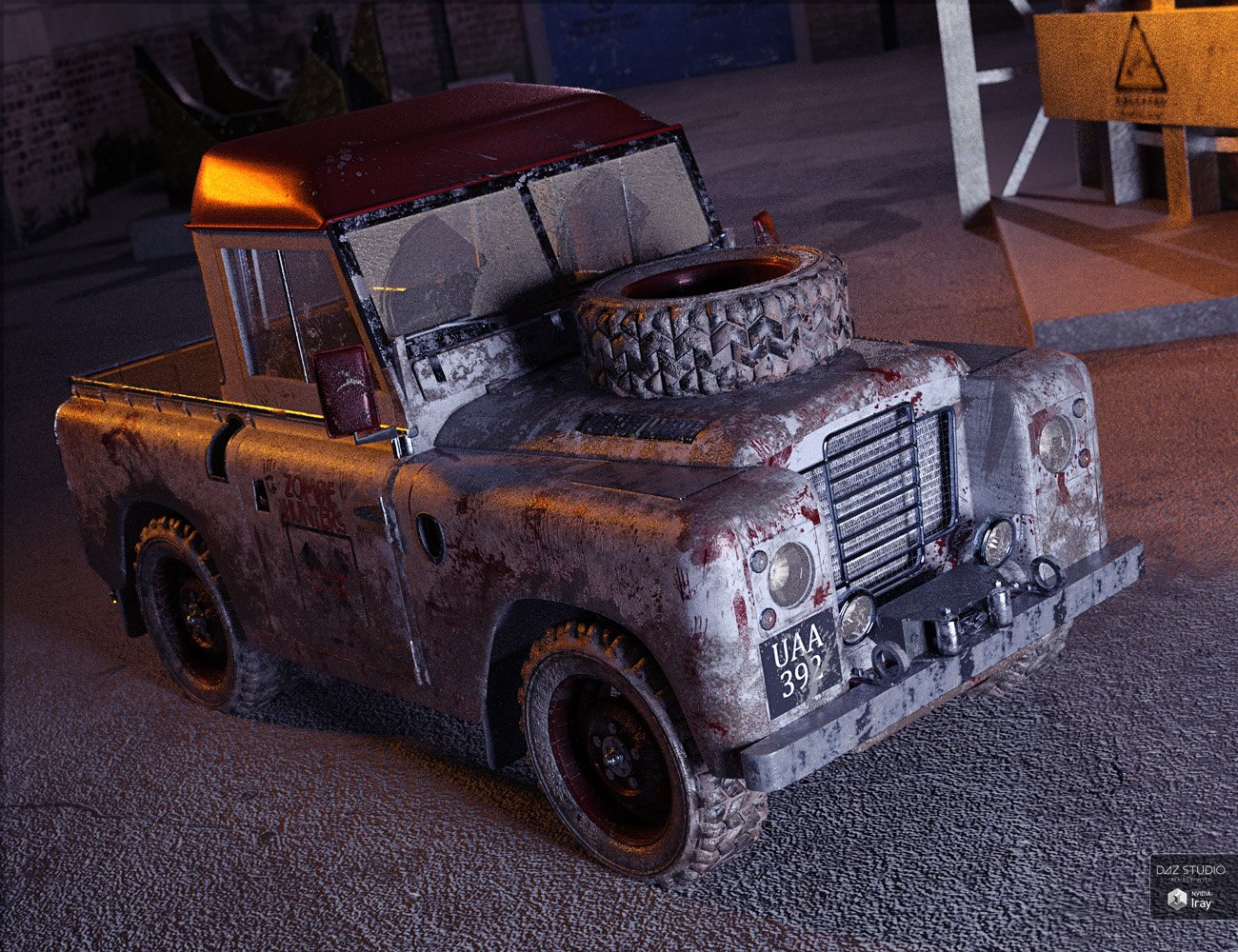 British Farm Pickup Addon British Farm Pickup Addon by: ForbiddenWhispers, 3D Models by Daz 3D
