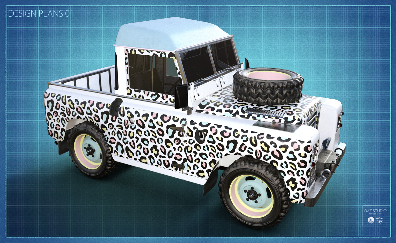 British Farm Pickup Addon British Farm Pickup Addon by: ForbiddenWhispers, 3D Models by Daz 3D