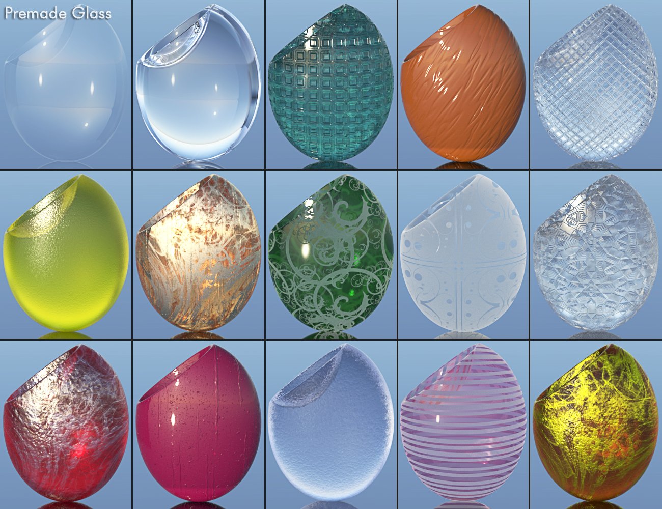 DD Gorgeous Glass Shaders for Iray Vol.1 MR DD Gorgeous Glass Shaders for Iray Vol.1 MR by: Digital Delirium, 3D Models by Daz 3D