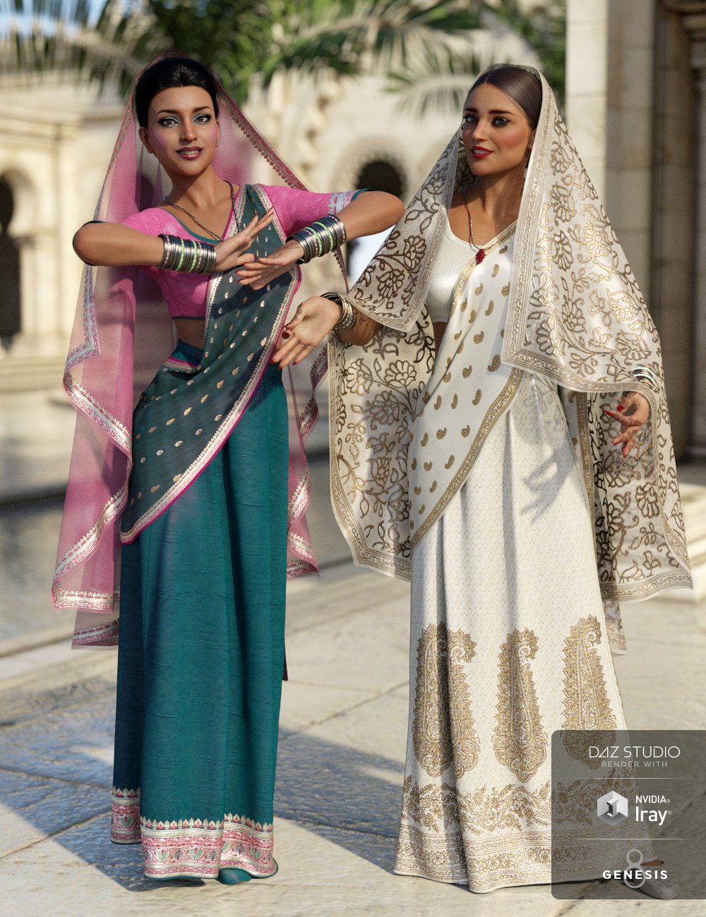 dForce Bollywood Bride Textures by: Arien, 3D Models by Daz 3D