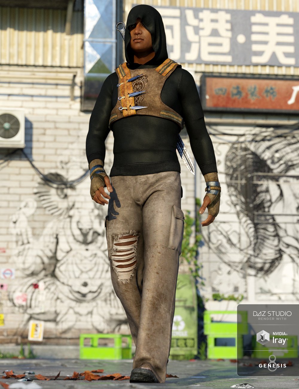 dForce Wanderer Outfit for Genesis 8 Male(s)