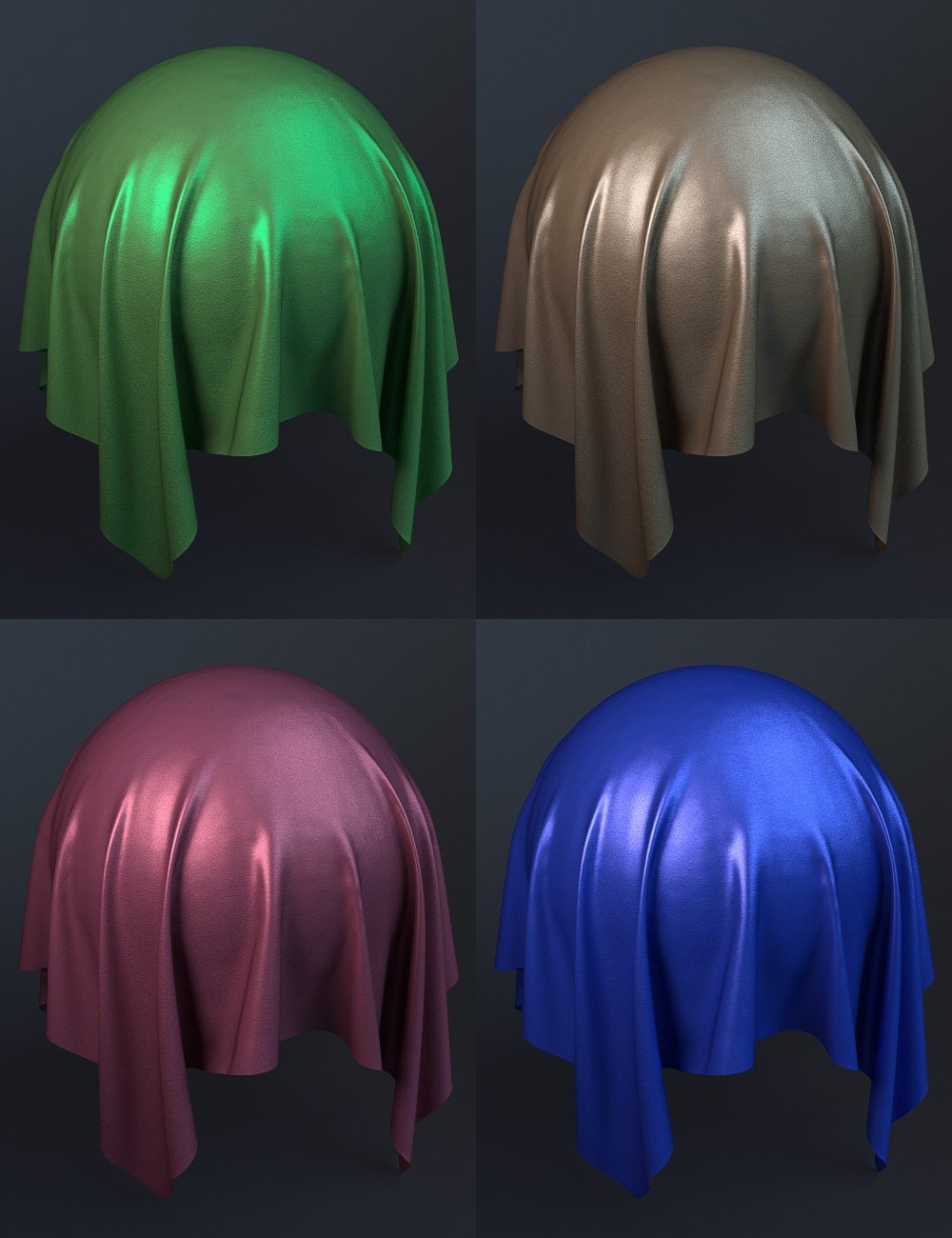 Shiny Fabric Iray Shaders Shiny Fabric Iray Shaders by: JGreenlees, 3D Models by Daz 3D