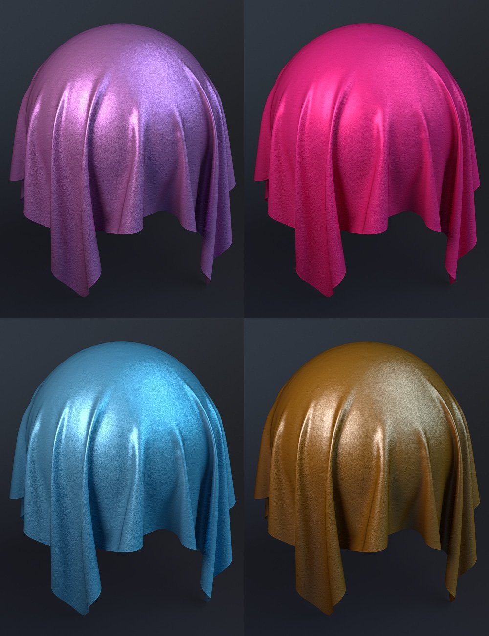 Shiny Fabric Iray Shaders Shiny Fabric Iray Shaders by: JGreenlees, 3D Models by Daz 3D