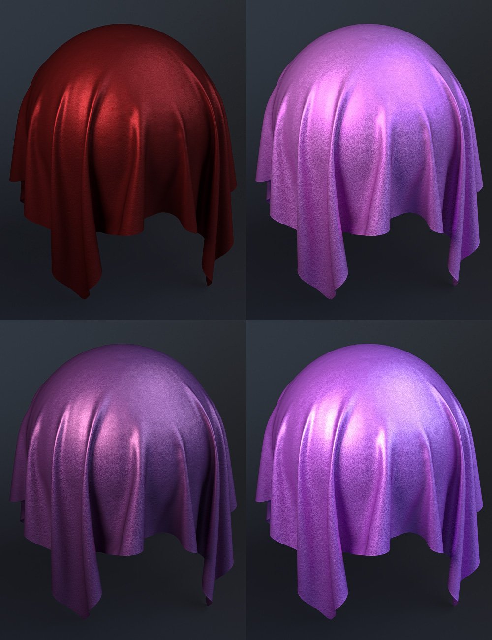 Shiny Fabric Iray Shaders by: JGreenlees, 3D Models by Daz 3D