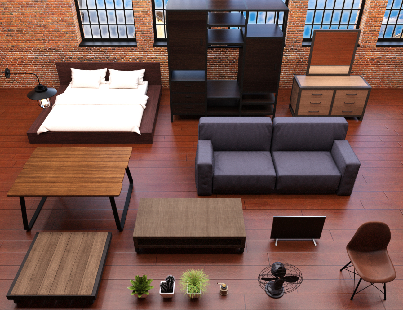 Industrial Loft by: Charlie, 3D Models by Daz 3D