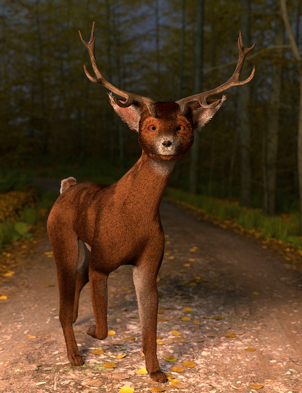 dForce Oso Pooka for Daz Dog 8 by: Oso3D, 3D Models by Daz 3D