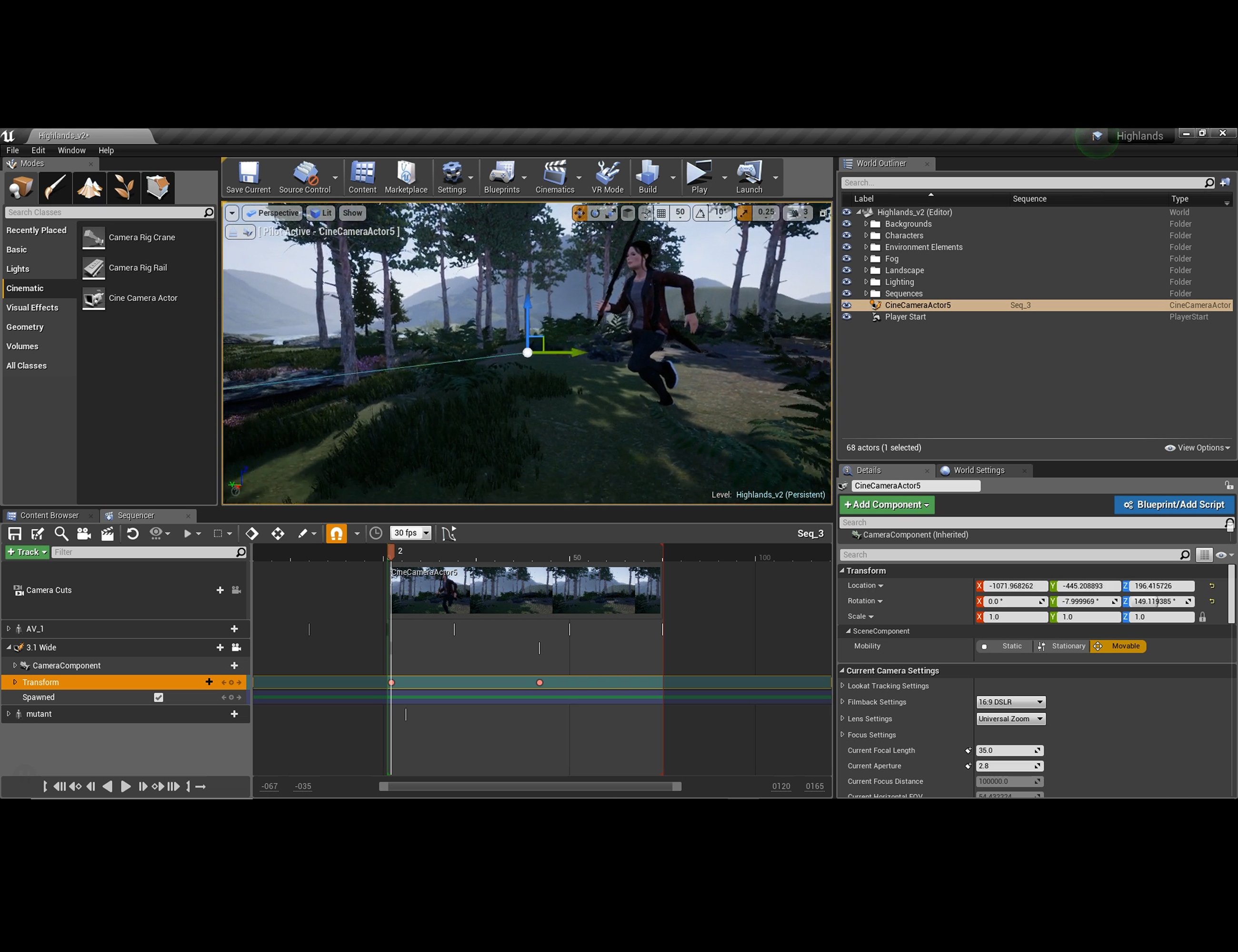 Cinematography & Editing in the Unreal Engine by: Dr. Dada, 3D Models by Daz 3D