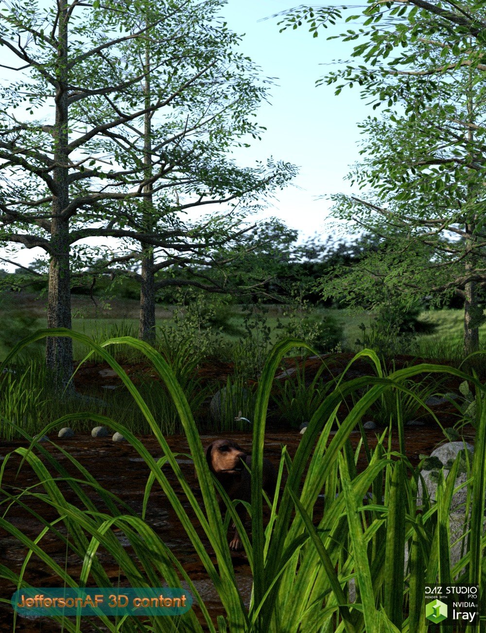 Wet Terrain by: JeffersonAF, 3D Models by Daz 3D