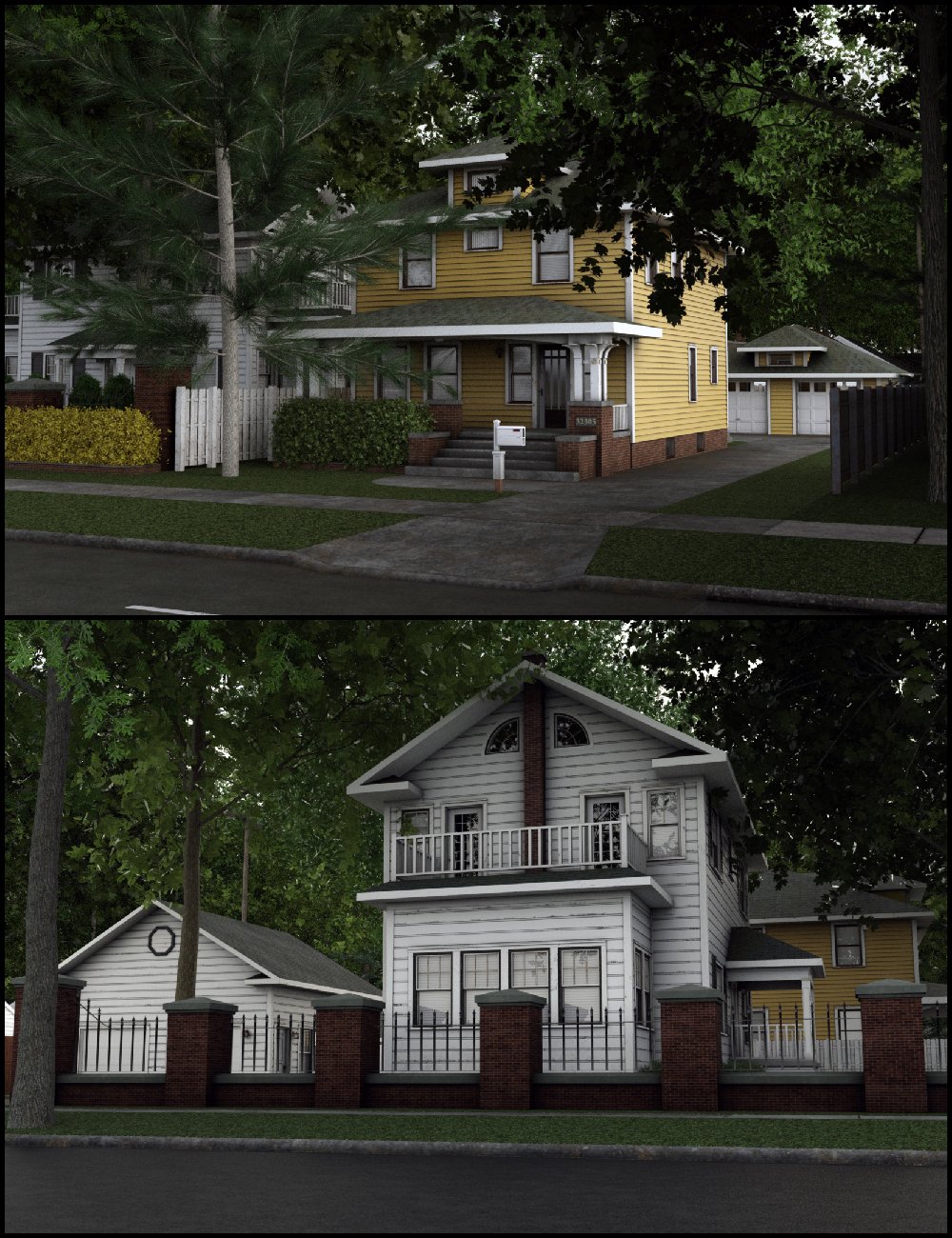 C3D Neighborhood XPack 3 by: Collective3d, 3D Models by Daz 3D