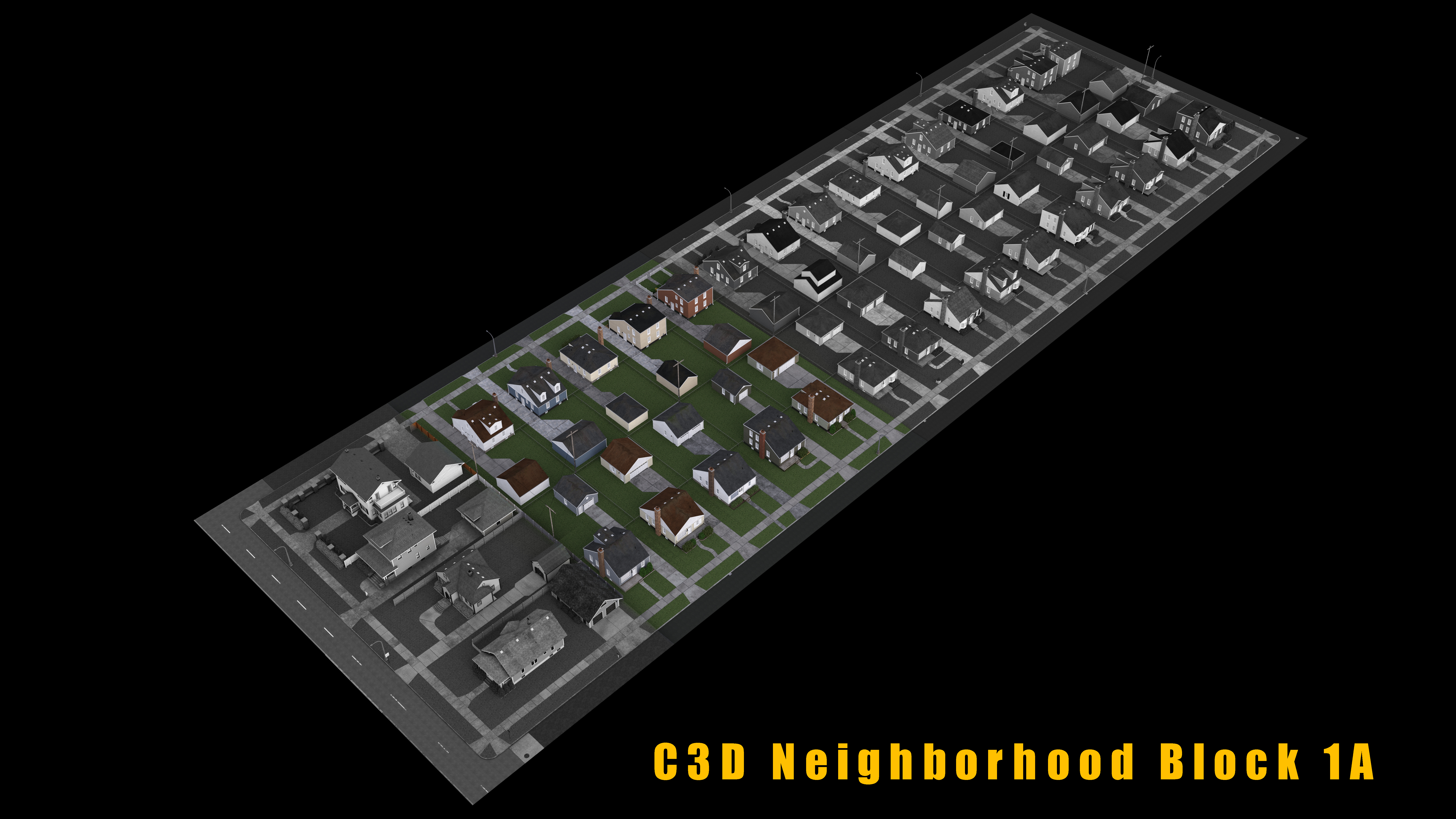 C3D Neighborhood XPack 3 by: Collective3d, 3D Models by Daz 3D