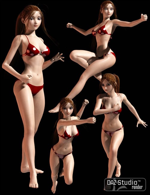 Superheroine Poses for A4/V4 Superheroine Poses for A4/V4 by: Digiport, 3D Models by Daz 3D