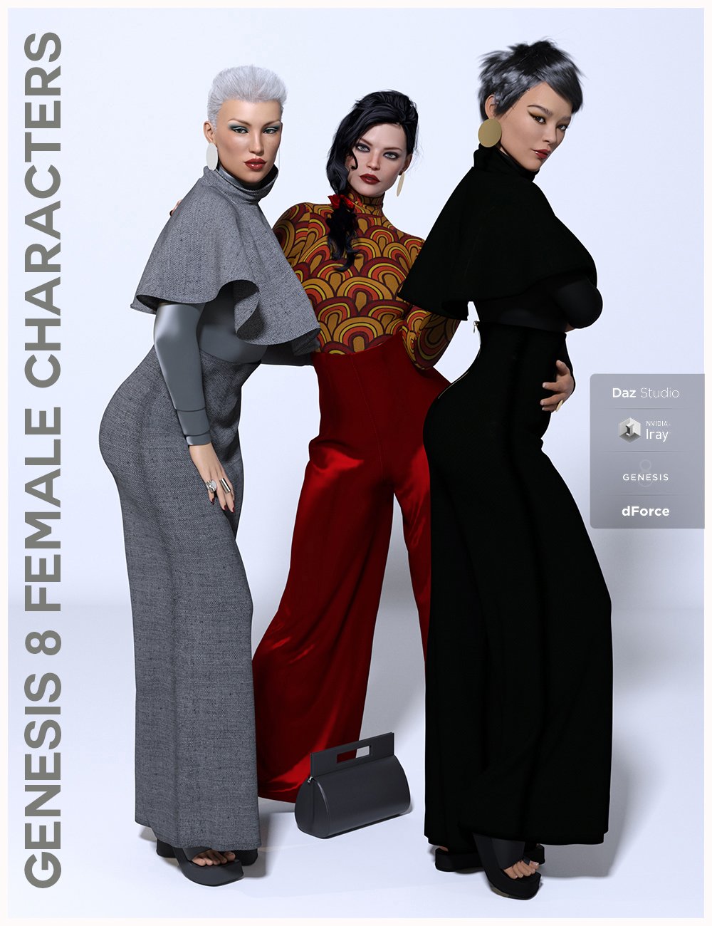 dForce Minimalist Chic Outfit for Genesis 8 Female(s) by: 3DStyle, 3D Models by Daz 3D
